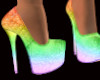 Rainbow Glitter Heels