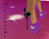 purple butterfly shoe's