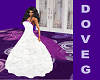 G's White/purple Gown