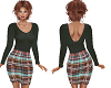 TF* Plaid Skirt & Top