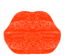 orange sofa lips