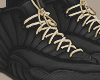 Ⓐ 12's Black Sneakers