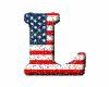 (1) American Flag "L"