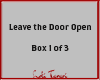 Door Open Box 1 of 3