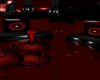 CC*Black/ Red Club Couch