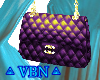Handbag purpleyellow