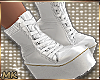 MK White Platform Boots