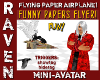 FUNNY PAPERS AIRPLANE!