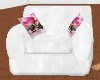 Snow white rose chair