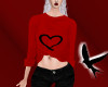 A! Heart Sweater Red