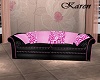 Pink & Black Sofa
