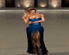 Faded blue black gown