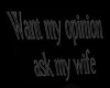 ask my wife