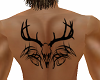 Deer Skull Back Tattoo
