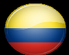Colombia Button Sticker