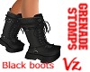 Grenades Stmps Boots Blk