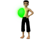 Green glow beachball