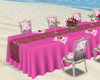 wedding tables beach