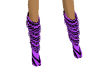 purple zebra boots