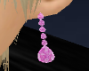 pink dimond earrings
