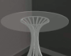 (B) White High Bar Table