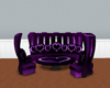 Dark purple heart couch