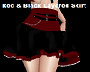 B/ Red Layered Skirt