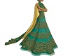 Saras Royal Green Gown