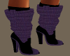 Purple and Black Boot