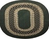 green braided rug