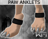+KM+ Paw Anklets Black