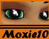 Big oily green eyes