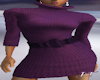 JT* Sweater Dress Purple