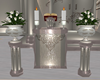 Silver Wedding Podium