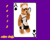 tennis teddy card icon