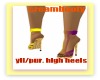 yellow/purple high heel