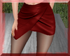 Cherry Red Leather Skirt