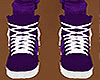 Purple custom shoes