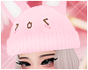 Bunny hat pinku