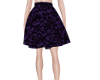 Black Purple Lace Skirt