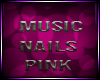 *DJD* Music Nails Pink