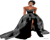 Black Stripes Eve. Gown