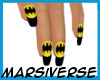 Batman Nails {Tipped}