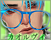 Crooked  Glasses- Blue
