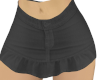 Black Denim RLL Skirt