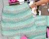 Green Knit Skirt