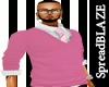 Pink Sweater & Tie