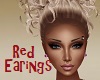 Small Red Earings