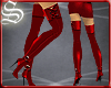 !* Thigh High Red Boots