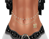 GOLD 'M' BELLY CHAIN